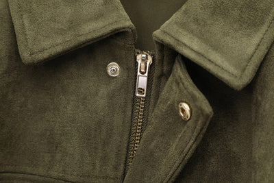 "ZARAH" SUEDE JACKE