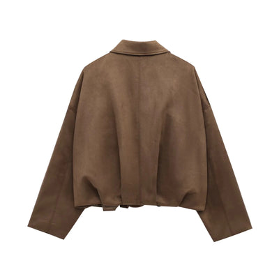 "ZARAH" SUEDE JACKE
