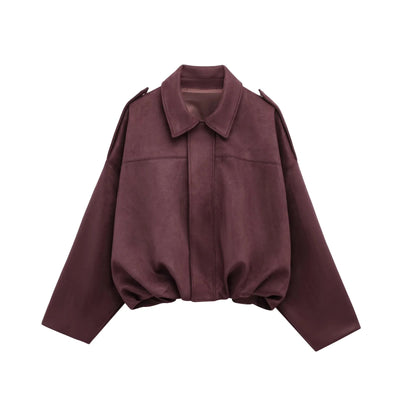 "ZARAH" SUEDE JACKE