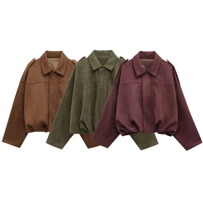 "ZARAH" SUEDE JACKE