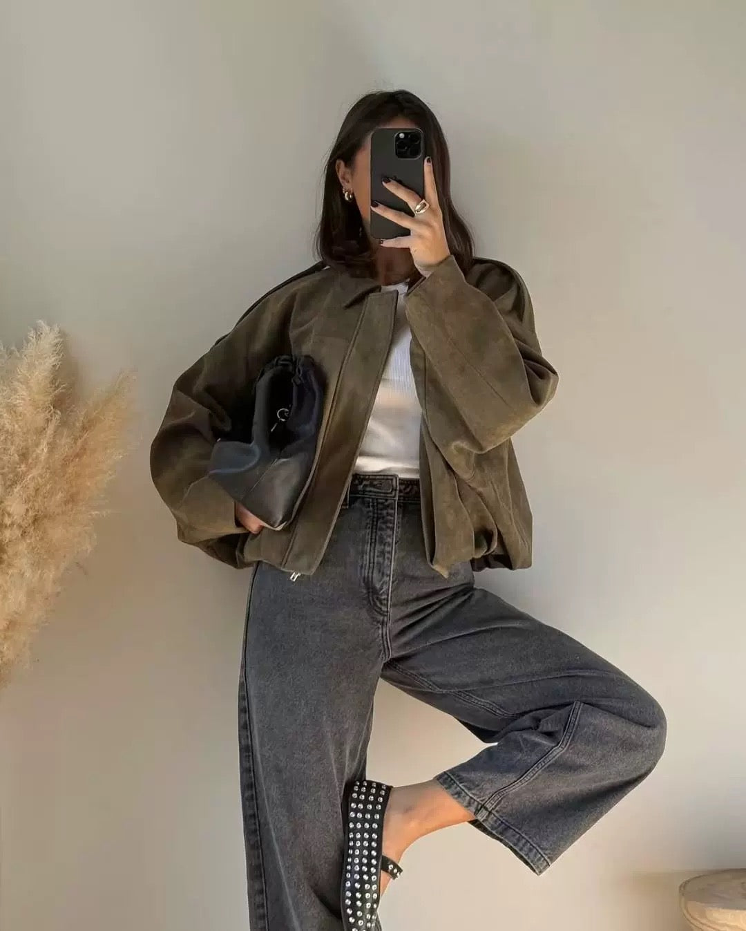 "ZARAH" SUEDE JACKE